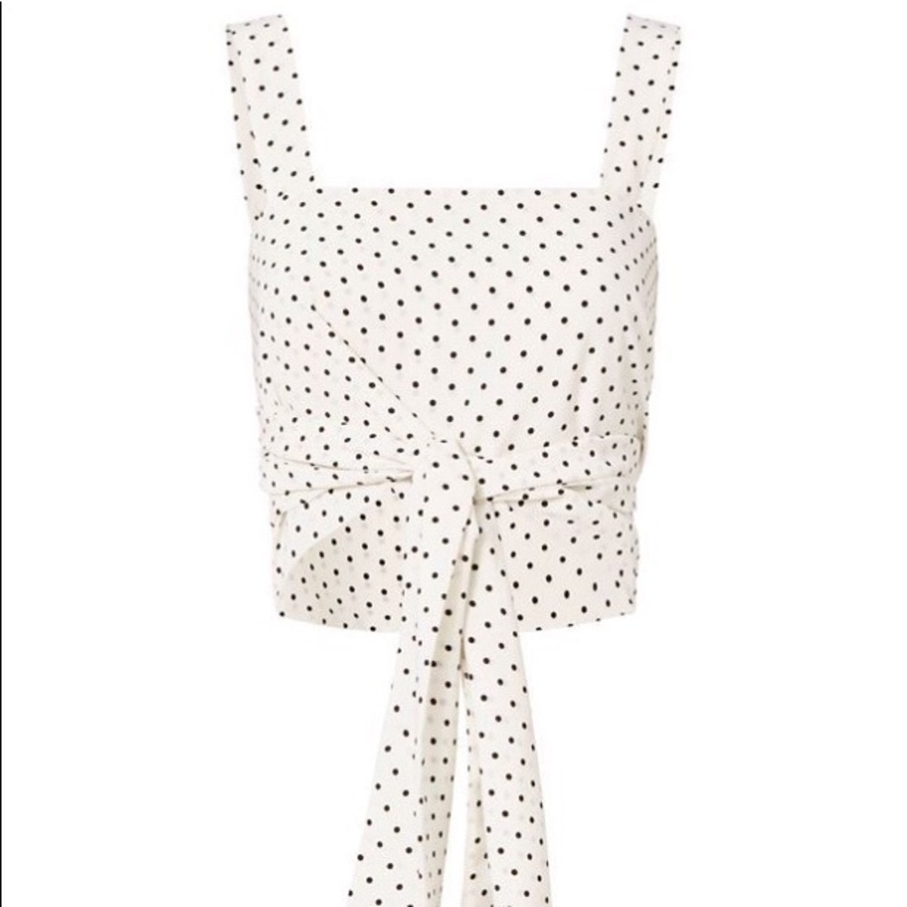 Alexis “Sena Tie-Front Crop Top”